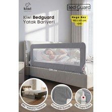 Katlanabilir Bebek Güvenlik Yatak Bariyeri 180X65CM, Çocuklar Için Güvenli Alan