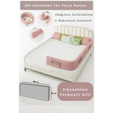 180 cm Tek Parça Yatak ve Güvenlik Bariyeri Seti