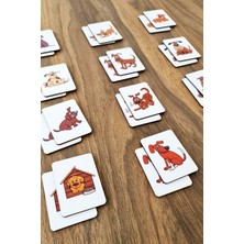 Ahşap Köpekler Zeka Kartları Eşleştirme Oyunu, Okul Öncesi Eğitim