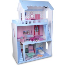 Renkli Ahşap Oyuncak Ev, Eğlenceli ve Güvenli Oyun Seti