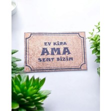 Mchome Kapı Önü Kaymaz Baskılı Pas Pas 60X40CM