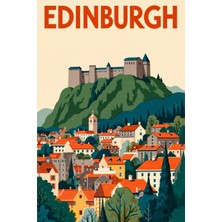 Edinburgh Manzarası Kanvas Tablo