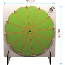 Eğlenceli ve Öğretici Çocuk Çarkıfelek Oyunu, Yeşil Renkli Eğitim Materyali