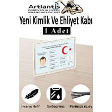 Artlantis Kimlik Ehliyet Kabı Şeffaf 1 Adet Yumuşak Esnek Şeffaf Kırılmaz Kredi Kartı Koruyucu Kart Kılıfı Kart Kabı Plastik