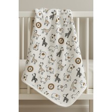 Omy %100 Pamuklu Desenli Battaniye&kundak 80X80 cm Yenidoğan&hastane Çıkışı