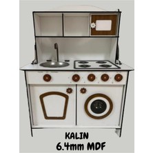 Çocuklar Için Gerçekçi Mutfak Seti, 6mm Oyun Mutfağı, 3 Yaş ve Üzeri