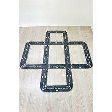 Ahşap Oyuncak Araba Yarış Pisti ve Şehir Yolu Seti