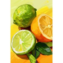 Limon & Portakal Kanvas Tablo