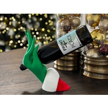 Szd Design Grinch Eli Noel Temalı Şarap Şişesi Tutucu