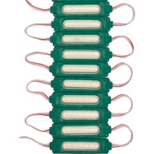 Powerr Led Aydınlatma 24 Volt 2 Watt Yeşil Cob LED Modül IP65 10 Adet Modül