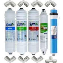 Su Arıtrma Kapalı Kasa 5 Li Filtre Set Dirsek Hediyeli