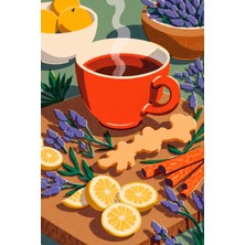 Bitki Çayı Hazırlığı Kanvas Tablo