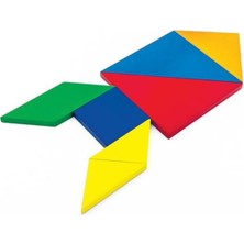 Ahşap Tangram Oyun Takımı, Eğlenceli ve Öğretici Eğitici Set