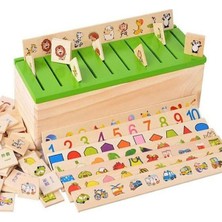 Eğitici Ahşap Mazgal Eşleştirme Oyunu, Zeka ve Beceri Geliştirici