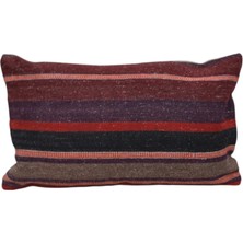 Kilim Antik El Dokuma Dekoratif Lumbar Kilim Kırlent Yastık Kılıfı 1009 - Yeni - Çok Renkli