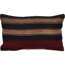 Kilim Antik El Dokuma Dekoratif Lumbar Kilim Kırlent Yastık Kılıfı 1011 - Yeni - Çok Renkli