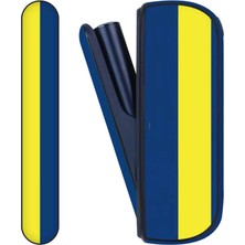 Iqos Illuma Kapaklı Kılıf Sarı Lacıvert (Terrea ile Çalışan Cihaza Uyumludur Sadece Kılıftır)