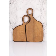 2'li Ahşap Kesme ve Sunum Tahtası Seti, Şık ve Kullanışlı Ürün