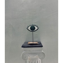 Lamazif Sanatsal Nazar Gözü Dekoratif Obje – 30X20 cm Korumayı Simgelen Şık Masa