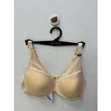 Nergiz Kadın Balenli Tül ve Dantel Detaylı Toparlayıcı Ten Sütyen