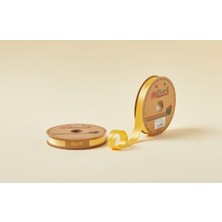 Biye Saten Katlı 048 Koyu Sarı 2 cm 25 Metre %100 Polyester