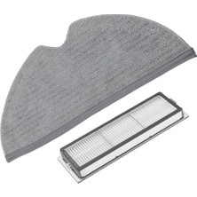 Xiaomi Ile Uyumlu Mi Robot Vakum 2 Pro + Robot Süpürge Hepa Filtre ve Mop Bezi