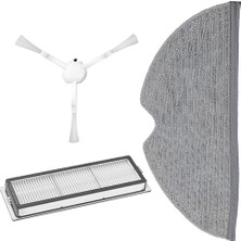 Xiaomi Ile Uyumlu Mi Robot Vakum 2 Pro + Robot Süpürge Hepa Filtre Yan Fırça Mop Bez