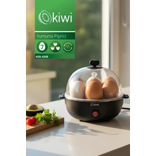 7 Yumurtalık Yumurta Pişirici Seti, Ölçü Kabı ve Buharlı Kapakli