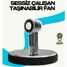 Sessiz Çalışan Taşınabilir Fan | USB Şarjlı ve Kompakt Tasarım - EC001Z-569OR3