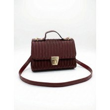 ÜçKol Ticaret Kabartma Dokulu Satchel Çanta