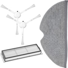 Xiaomi Ile Uyumlu Mi Robot Vakum 2 Pro + Robot Süpürge Hepa Filtre Mop Bezi Yan Fırça 2AD