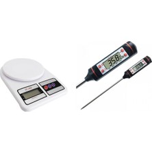 10 kg Elektronik Mutfak Terazisi ve Gıda Termometresi Seti
