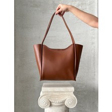 Bachus Suni Deri Yumaşak Kumaş Kol ve Omuz Çantası