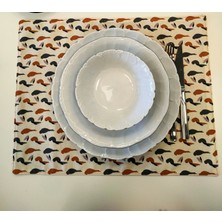 Pitipiti Çift Taraflı Premium Keten Amerikan Servis 42*33 cm 2 Adet