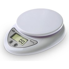 Pratik ve Hassas Mutfak Tartısı, Şık Beyaz Tasarım