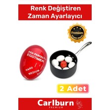 Zaman Ayarlı Renk Değiştiren Yumurta Pişirme Seti, 2'li