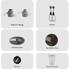 Çok Fonksiyonlu Mutfak Blender Seti, Hızlı ve Kolay Kullanım