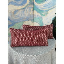 A5 Home Polaroo Pamuk Keten Kırlent Kılıfı 2'li Iç Dolgulu 20X40 cm