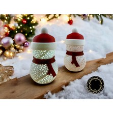 Antilop Dekoratif Işıklı Kardan Adam Noel süsü