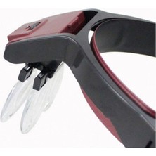 Skygo Lens Takmalı 4 Lens Led Lambalı Şapka Tip Büyüteç