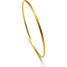 İmza Gümüş & Altın Mücevher Ajda 925 Ayar Gümüş Bilezik 22 Ayar Altın Kaplama