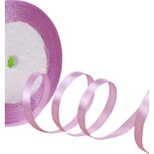 Saten Kurdele 6 mm Lila 2 Metre