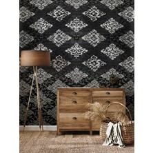 Siyah Damaks Desen 16 M2 Duvar Kağıdı 96722