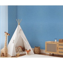 Mavi Dokulu Hafif Simli 16 M2 Duvar Kağıdı 55094