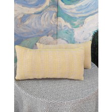 A5 Home Polaroo Pamuk Keten Kırlent Kılıfı 2'li Iç Dolgulu 20X40 cm