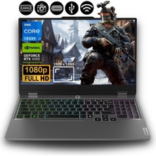 Lenovo Loq 15IRX9 I7-13650HX 8 GB 4 Tb RTX4050 15.6" Full Hd Windows 11 Pro Gaming Laptop 83DV0117TR FR57