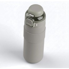 Kale Termos Paslanmaz Çelik Termos 700 Ml-Tektuşla Açılır Çift Kullanımlı Kapak