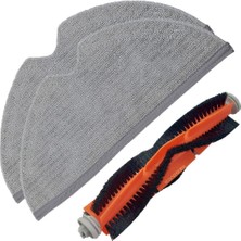 Xiaomi Ile Uyumlu Vacuum Mop 2c (XMSTJQR2C) Robot Süpürge Ana Rulo Fırça Mop Bezi 2 Adet