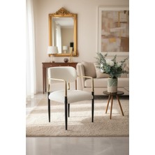 Metal Ayaklı Modern Yemek Sandalyesi