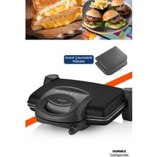 Siyah Granit Tost ve Izgara Makinesi, 1750W, 5 Kademe Isı Ayarı